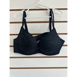 Victoria's Secret Angels Secret Embrace Black Lace Push Up Bra 34C